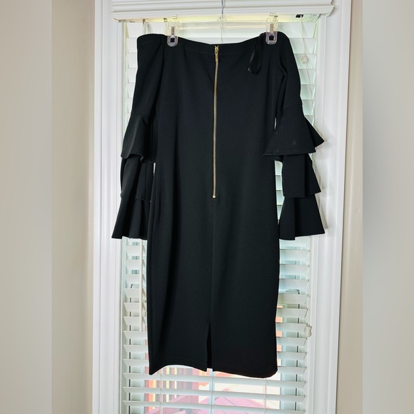 💚 PREMIER AMOUR BLACK SIZE 8 STRAPLESS DRESS 👗 - Picture 5 of 5